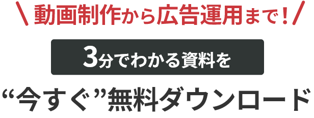 画像制作から広告運用まで！3分で分かる資料を“今すぐ”無料ダウンロード